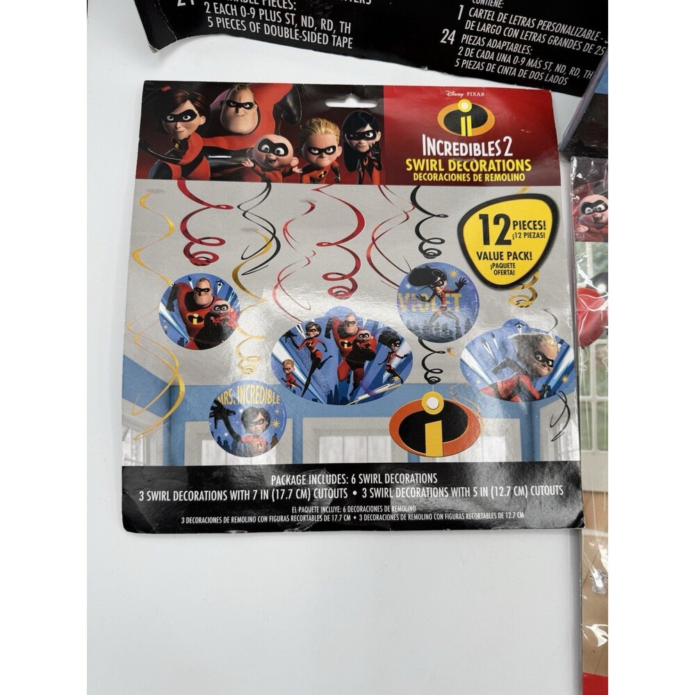 Incredibles 2 Party Supplies Lot - Picture 3 of 9